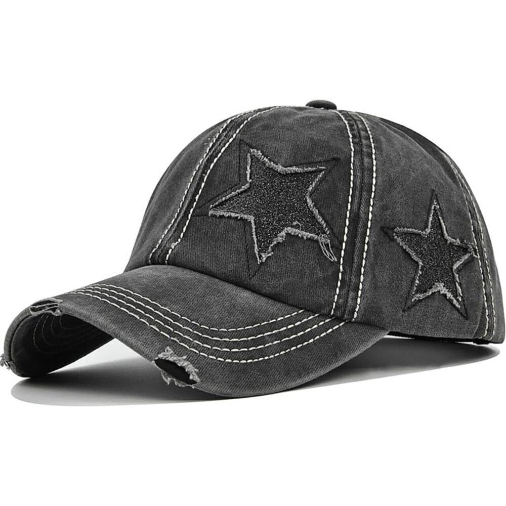 Ponytail Baseball Cap Women Cotton Polyester High Messy Bun Fit Sports Casual